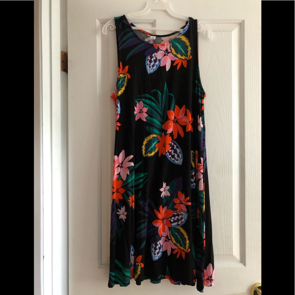 Sleeveless Jersey Swing Dress